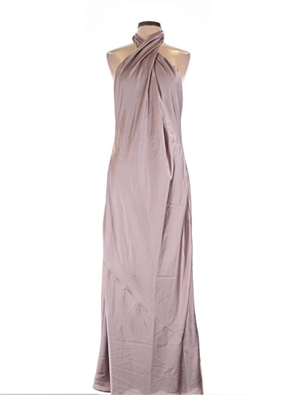 Show me your mumu Elegant Dusty Rose Halter Maxi Dress